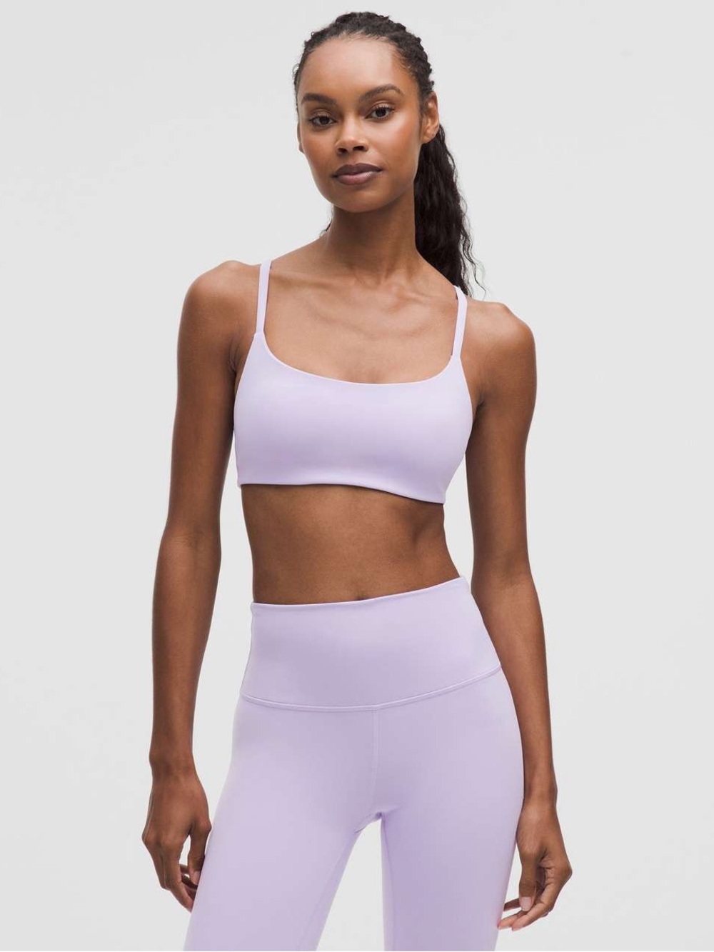 Lululemon Wunder Train Strappy Racerback Bra Lilac Breeze Size 6 A/B Cup